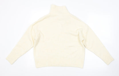 George Womens White   Pullover Jumper Size L