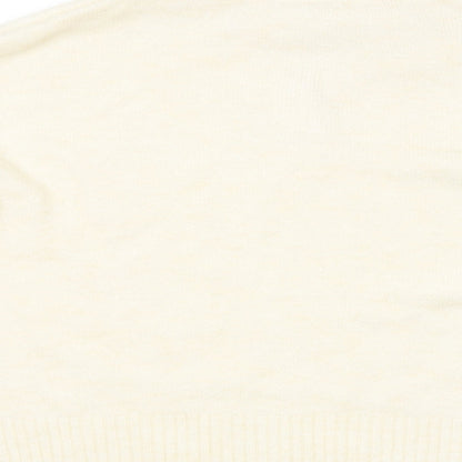 George Womens White   Pullover Jumper Size L