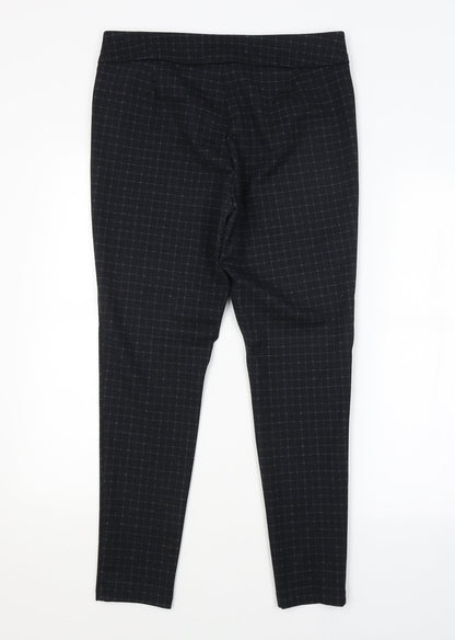George Womens Black Check  Trousers   L26 in
