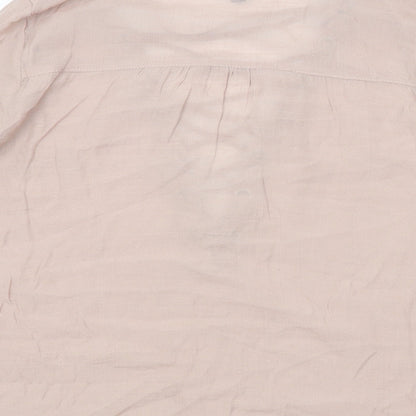 Womens UK Size 8 H&M Pink Basic Blouse