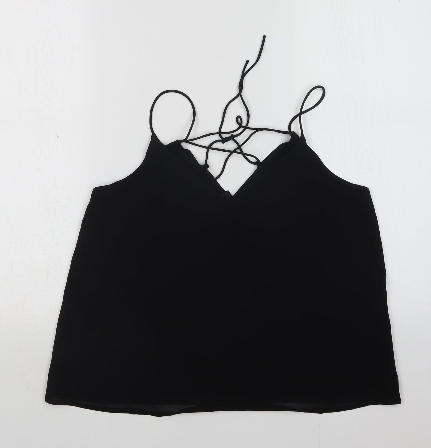 Womens UK Size 10 New Look Black Basic T-Shirt