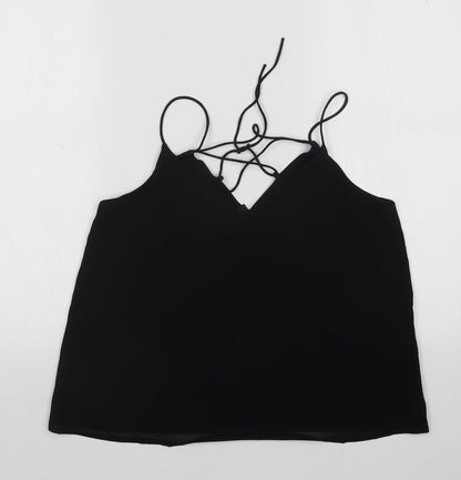 Womens UK Size 10 New Look Black Basic T-Shirt
