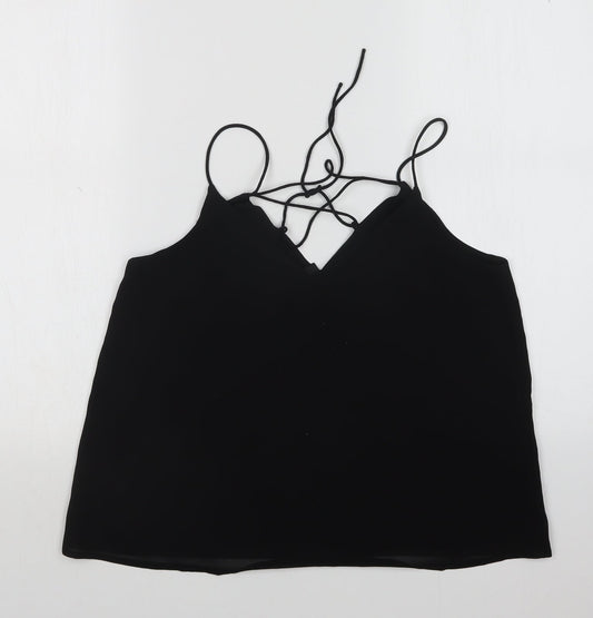 Womens UK Size 10 New Look Black Basic T-Shirt