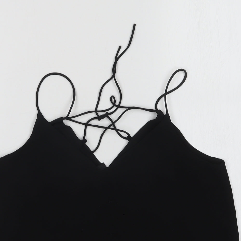 Womens UK Size 10 New Look Black Basic T-Shirt
