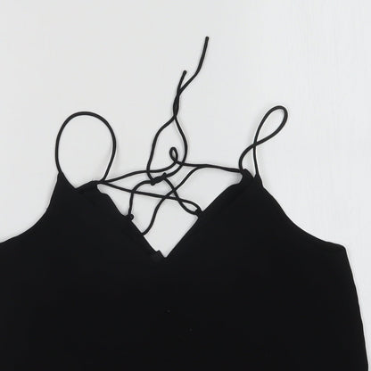 Womens UK Size 10 New Look Black Basic T-Shirt