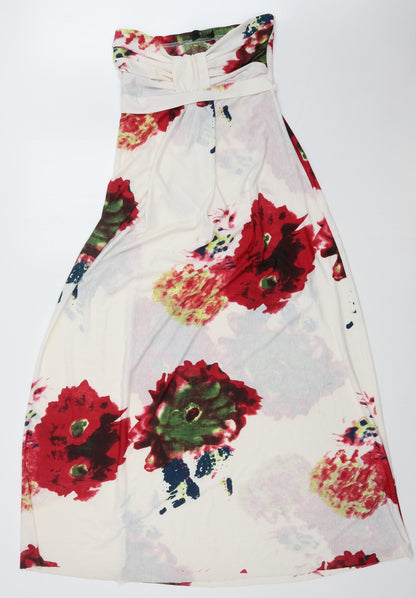 AX Womens Multicoloured Floral  A-Line  Size 10