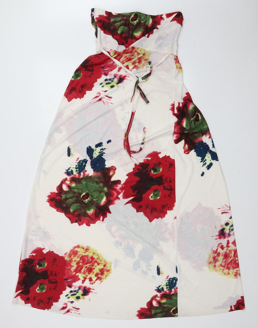AX Womens Multicoloured Floral  A-Line  Size 10