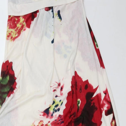 AX Womens Multicoloured Floral  A-Line  Size 10