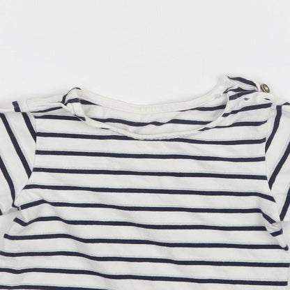 Mini Club Girls Multicoloured Striped  Basic T-Shirt Size 2-3 Years
