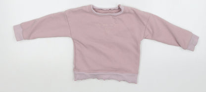Preworn Girls Pink   Pullover Sweatshirt