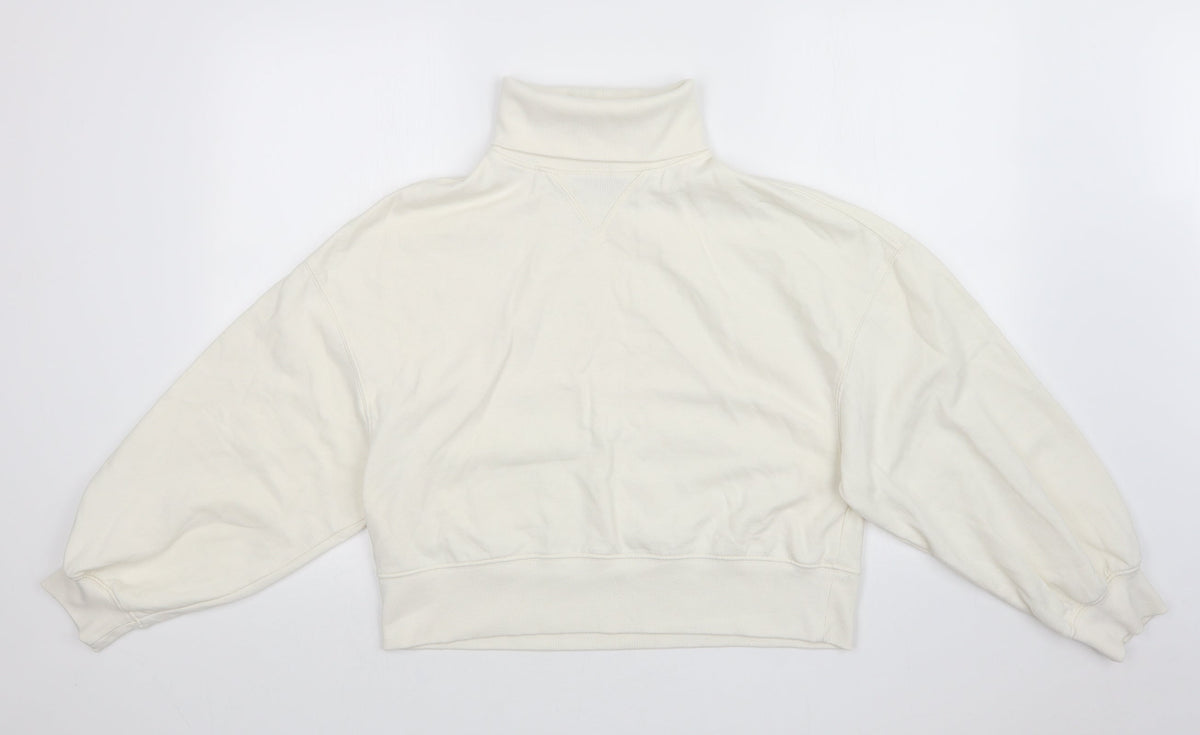 THE JERSEY COLLECTION Womens White   Pullover Sweatshirt