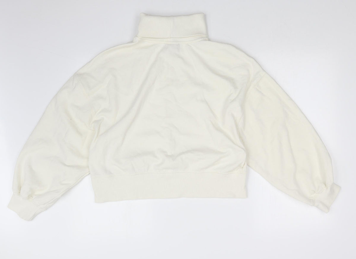 THE JERSEY COLLECTION Womens White   Pullover Sweatshirt