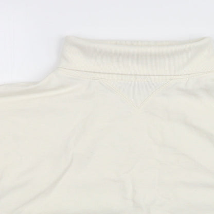 THE JERSEY COLLECTION Womens White   Pullover Sweatshirt