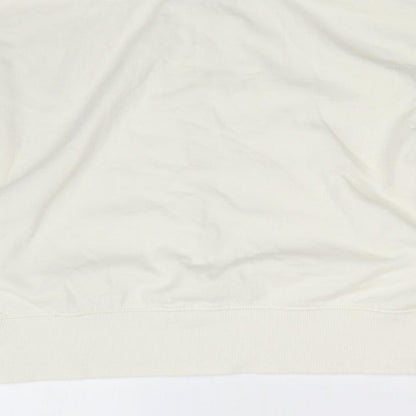 THE JERSEY COLLECTION Womens White   Pullover Sweatshirt