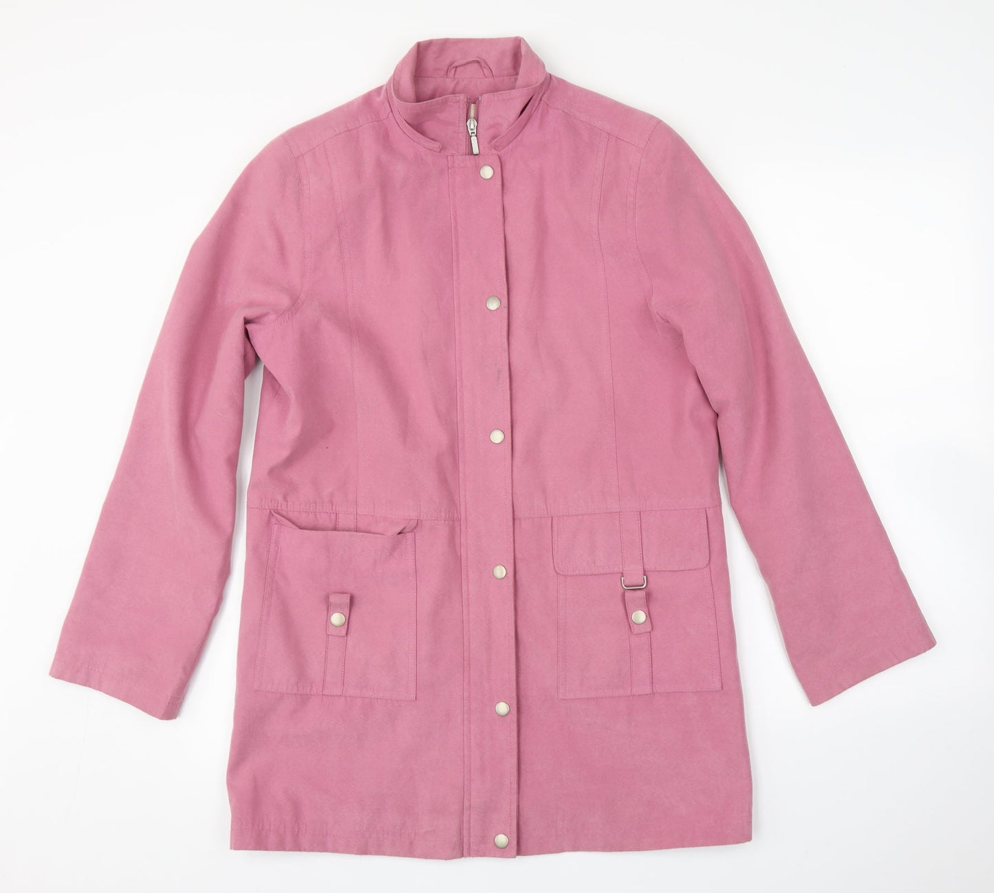 Womens UK Size 10 EWM Pink Overcoat