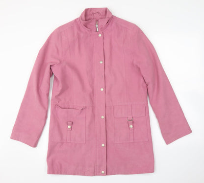 Womens UK Size 10 EWM Pink Overcoat
