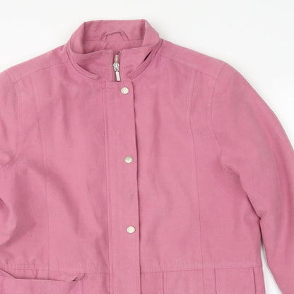 Womens UK Size 10 EWM Pink Overcoat