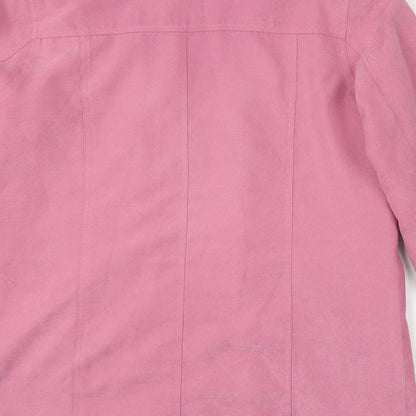 Womens UK Size 10 EWM Pink Overcoat