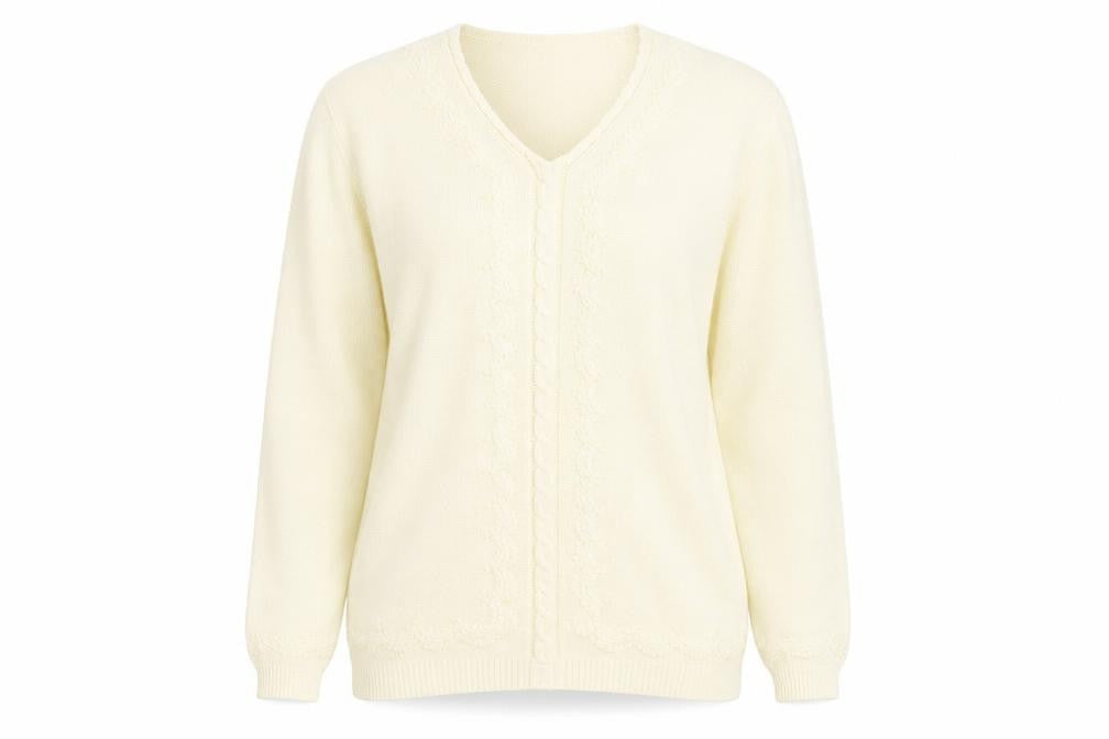 Womens UK Size S Jumper Yellow Pullover Jumper
