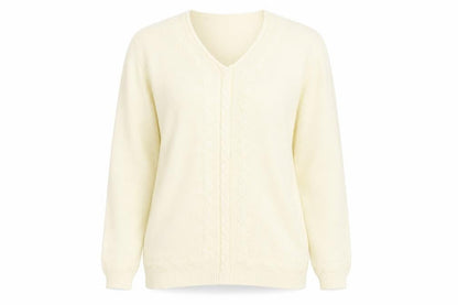 Womens UK Size S Jumper Yellow Pullover Jumper
