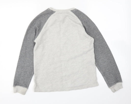 George Boys Grey   Pullover Sweatshirt Size 10-11 Years
