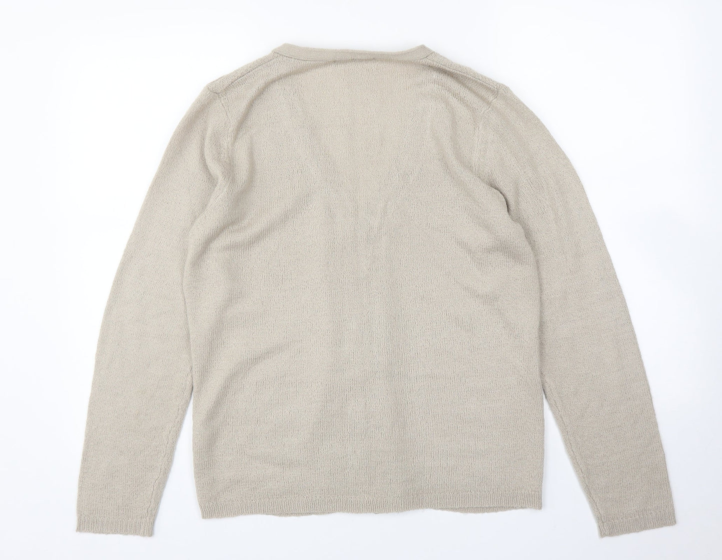 Womens UK Size S BM Beige Cardigan Jumper