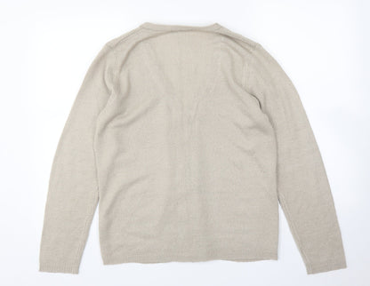 Womens UK Size S BM Beige Cardigan Jumper