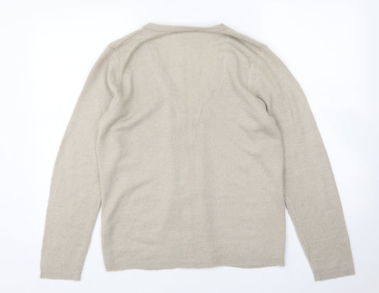 Womens UK Size S BM Beige Cardigan Jumper