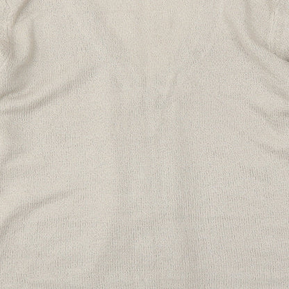 Womens UK Size S BM Beige Cardigan Jumper
