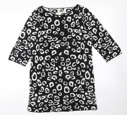 George Womens Multicoloured Animal Print  Pullover Jumper Size 12