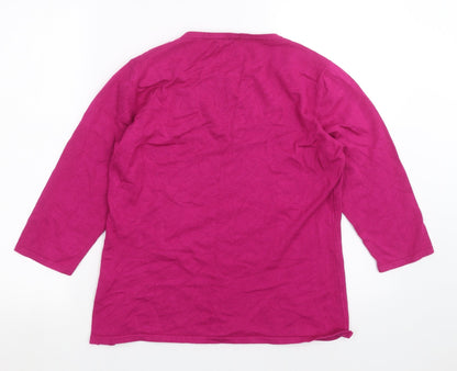 Womens UK Size S Casamia Pink Pullover Jumper