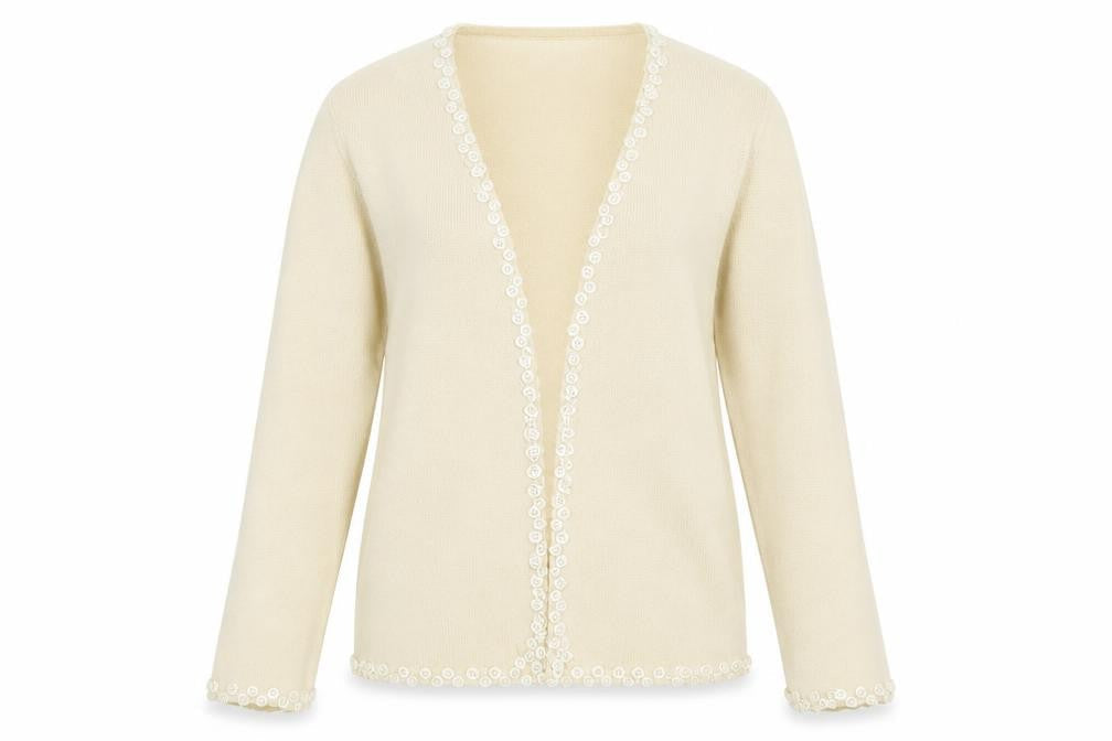 Womens UK Size 12 NEXT Beige Cardigan Jumper