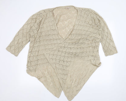 Soon  Womens Beige   Wrap Jumper Size 22