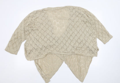 Soon  Womens Beige   Wrap Jumper Size 22