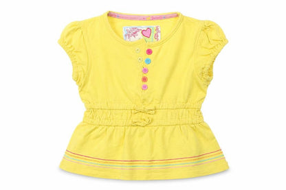 Debenhams Girls Yellow   Basic T-Shirt Size 12-18 Months