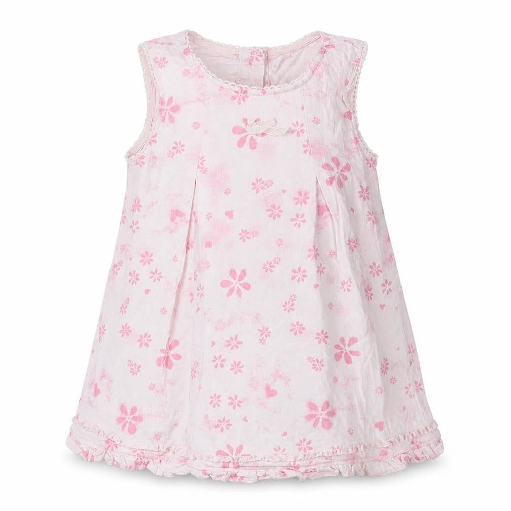 Mini Mode Girls Pink Floral  A-Line  Size 9-12 Months