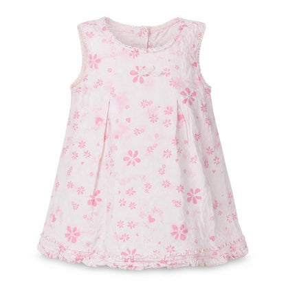 Mini Mode Girls Pink Floral  A-Line  Size 9-12 Months