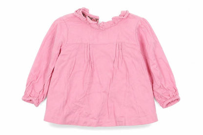 Monsoon Girls Pink   Basic T-Shirt Size 6-9 Months