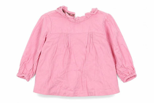 Monsoon Girls Pink   Basic T-Shirt Size 6-9 Months