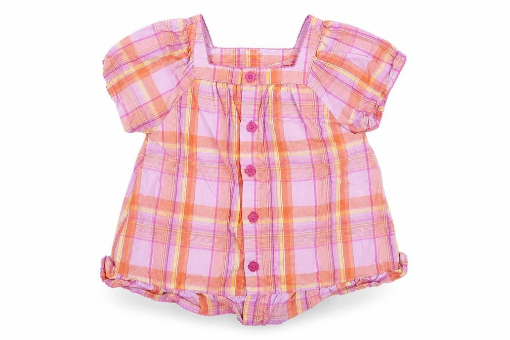 TU Girls Multicoloured Plaid  Basic Button-Up Size 12-18 Months