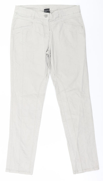 Womens UK Size 38 Up fashion Regular Fit  Grey Trousers
