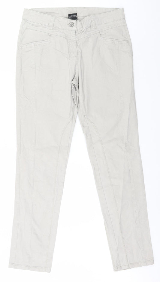 Womens UK Size 38 Up fashion Regular Fit  Grey Trousers