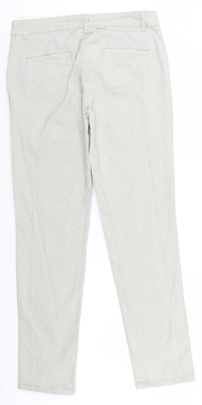 Womens UK Size 38 Up fashion Regular Fit  Grey Trousers