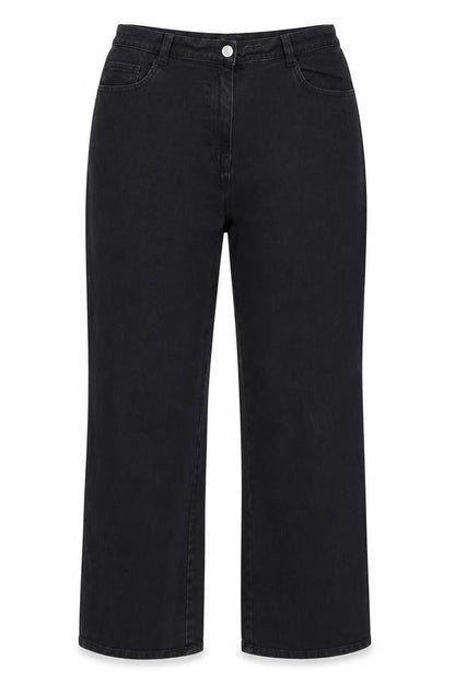 Womens UK Size 14 Preworn Regular Fit  Black Trousers