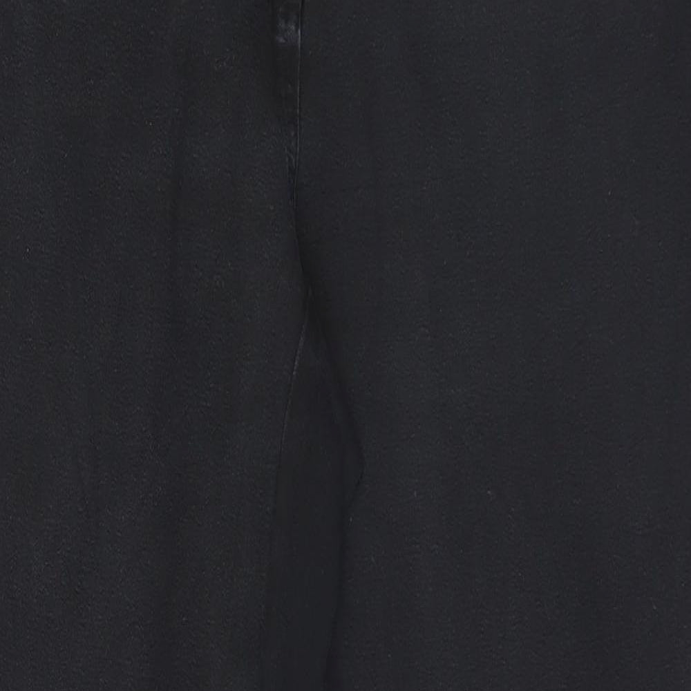 Womens UK Size 14 Preworn Regular Fit  Black Trousers