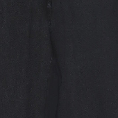 Womens UK Size 14 Preworn Regular Fit  Black Trousers
