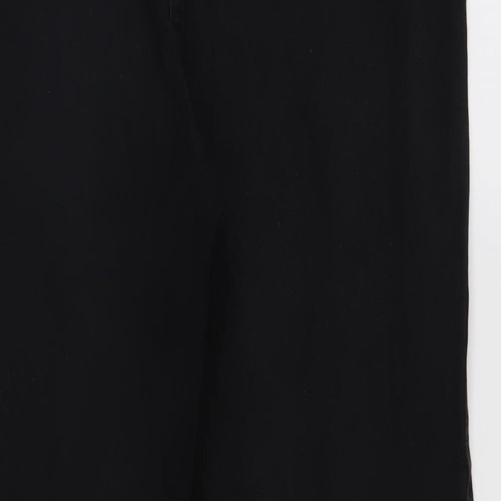 Womens UK Size 14 Preworn Regular Fit  Black Trousers