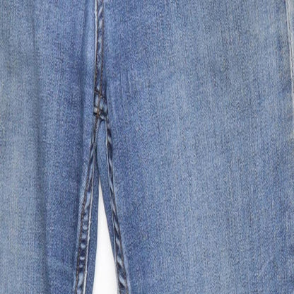 Womens UK Size 4 H&M Regular Fit Skinny Blue Jeans