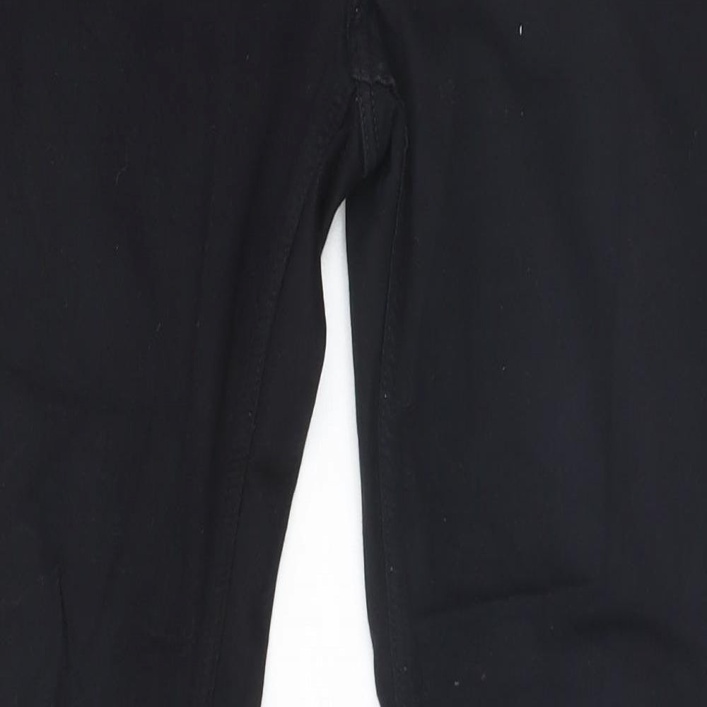 Mama Womens Black   Trousers  Size 10 L28.5 in