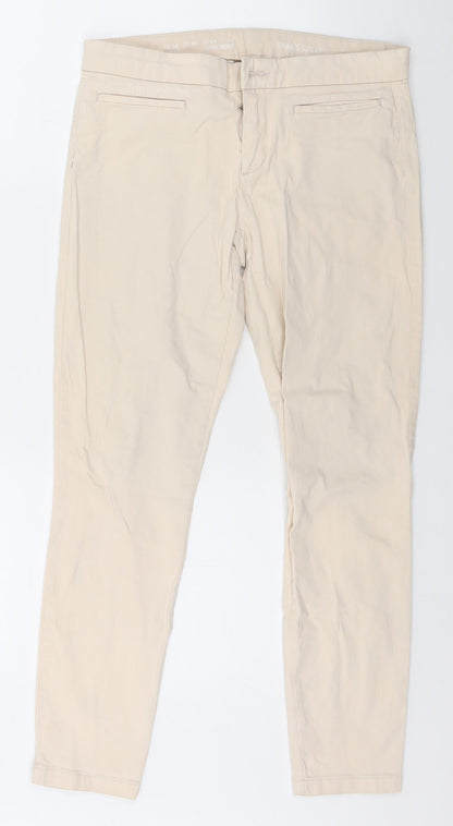 Womens UK Size 8 Gap Regular Fit  Beige Trousers